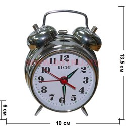 Часы будильник механические большие 13,5 см - фото 92849