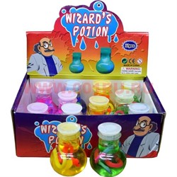 Лизун Wizard's Potion со змеями (колдовское зелье) 12 шт/уп - фото 92868