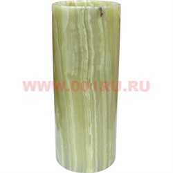 Ваза из оникса "цилиндр" 25 см (4х10) толстые стенки - фото 93650