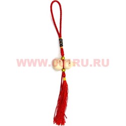 Подвеска феншуй "тыква Ву Лу" деревянная одинарная 10 шт/упаковка - фото 93779