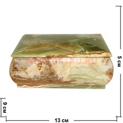 Шкатулка из оникса прямоугольная средняя (3,5x5 дюймов) - фото 95332
