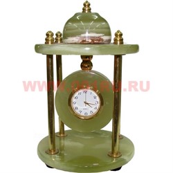 Часы из оникса 16 см - фото 95345