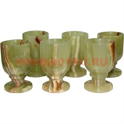 Набор из 6 бокалов 5 см (1,5x2,5) из оникса в картонной упаковке - фото 95506