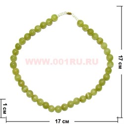Бусы из оникса 10 мм натуральный минерал 45 см - фото 95735
