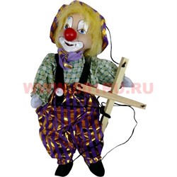 Клоун на нитках малый цвета в ассортименте - фото 95793