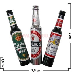 Трубка для курительной смеси "бутылка" металлическая - фото 95809