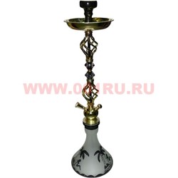 Кальян на 1 трубку "завитый" (Pharaon, Ager)с кристаллами (68 см высота) - фото 96164