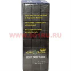 Уголь для кальяна Euro Shisha Lemon 1 кг 96 шт 22х22 мм - фото 96473