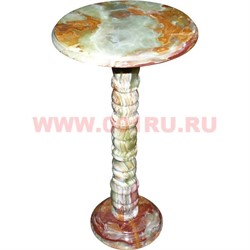 Столик из оникса малый 12х12 дюймов столешница (h-60 см, d-30) - фото 96531