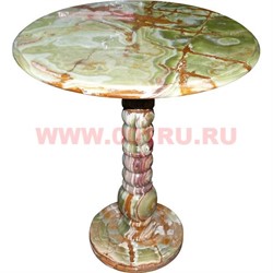 Столик из оникса 58 см (h-58 см, d-45 см) 18х18 дюймов столешница - фото 96535