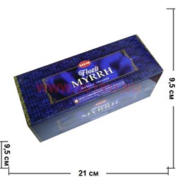Благовония HEM sq Flora Myrrh Masala 25 шт\уп (Мирра) - фото 96938