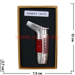 Зажигалка газовая Honest трубочная, цвета в ассортименте - фото 97214