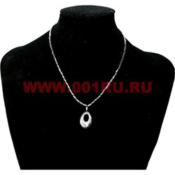Подвеска из гематита "куриный бог" (камень с отверстием) - фото 97338