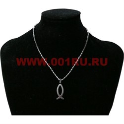 Подвеска из гематита "ихтис - Иисус Христос" - фото 97356