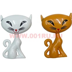 Зажигалка газовая "Котики" цвета в ассортименте - фото 97374
