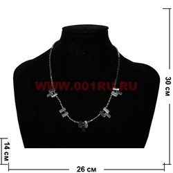Подвеска из гематита большая "цилиндрики" - фото 97436