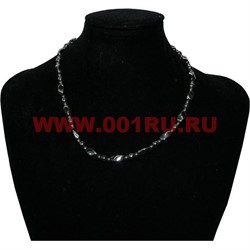 Бусы из гематита магнитные (закрученные через 3 бусины) - фото 97445