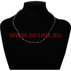 Бусы из гематита (рис через 3 бусины) - фото 97447