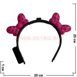 Ободок светящийся "Бантик" (979) цена за 12 шт - фото 97562