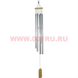 Музыка ветра 6 трубок стальная (длина трубки 110 см) - фото 97907