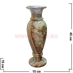 Ваза из оникса 45 см (6х18) - фото 98257