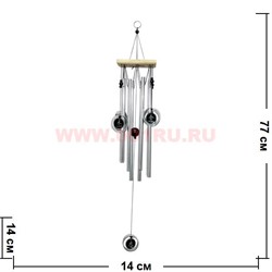 Музыка ветра 8 трубок (MK0766E) 5 стихий (32 см длина большой трубки) - фото 98453