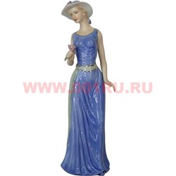 Девушка с цветком (005) 29,5 см, фарфор - фото 98936