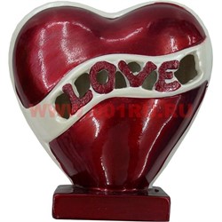 Сердце Love на подставке (DL-31) цена за 48 штук - фото 99124