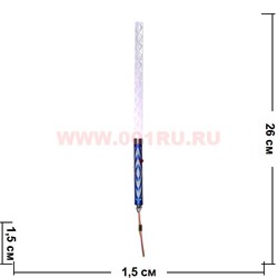 Светяшка "палка радуга" с ремешком 26 см 12 шт/упаковка - фото 99185