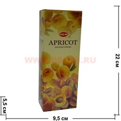 Благовония HEM "Apricot" (абрикос) 6 шт/уп, цена за уп - фото 99873