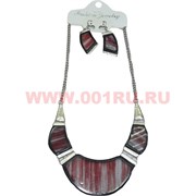 Колье и серьги (K-32) из перламутра цена за упаковку из 12шт