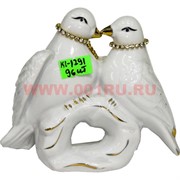 Голуби фарфоровые (KL-1291) на кольце 11 см высота 96 шт/кор