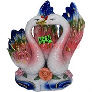 Лебеди из цветного фарфора 13 см (KL-282) 36 шт/кор