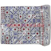 Кости игральные 11 мм (HR-D7-946) сине-красные 100 шт