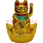 Котик Манэке-неко на слитке на батарейках 10 см