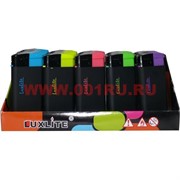 Зажигалка "Lux lite" черные матовые, 25 шт/бл