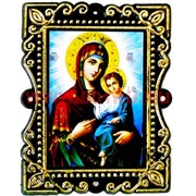 Православный оберег "Богородица с ребенком" (пластик с рисунокм)