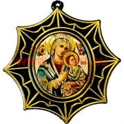 Православный оберег "Богородица с ребенком" (звезда)