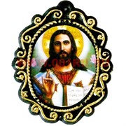 Православный оберег "Иисус Христос" (ажурная рамка)