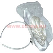 Сетка для волос с бантом и обручем или зажимами 12 шт/упаковка
