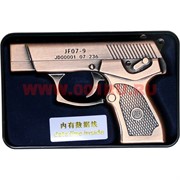Зажигалка USB пистолет в железной банке
