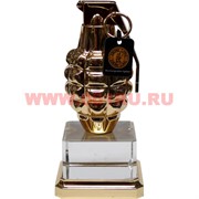 Зажигалка USB спиральная «Граната» на пьедестале