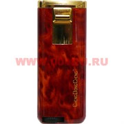 Зажигалка газовая турбо откидная «красное дерево»