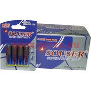 Батарейки Souser AA пальчиковые солевые цена за 48 шт
