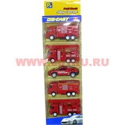 Машинки Die Cast пожарные набор из 5 штук