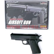 Пистолет с глушителем AirSoft Gun из металла