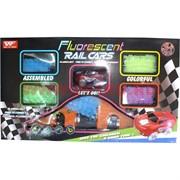 Машинка с дорогой Fluorescent Rail Cars большой набор