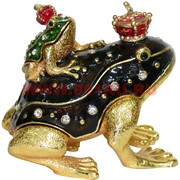 Шкатулка со стразами «Две жабки с коронами» (1745)