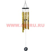Музыка ветра Инь Ян 5 трубок золото 32 см длина большой трубки
