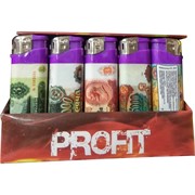 Зажигалка газовая Profit «советские рубли» 50 шт/уп